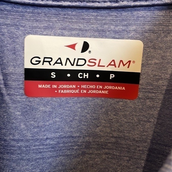 Grand Slam Mens Striped Golf Polo Shirt -S - Picture 3 of 4